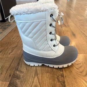 Target Kids Snow Boots - White and Gray